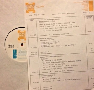 RADIO SHOW: 5/12/87 NEW YORK! BROOKLYN BRIDGE, BLUES MAGOOS, VANILLA FUDGE, DION - Picture 1 of 2