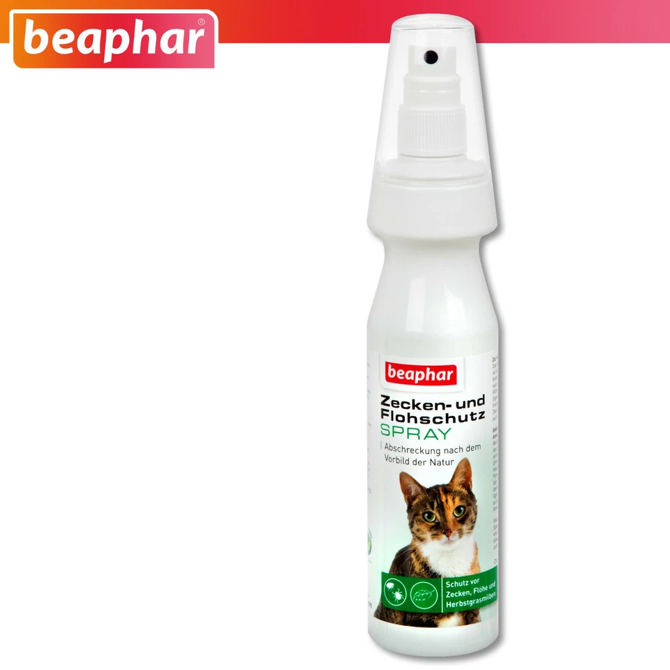 Beaphar 150 ml Flohschutz Spray für Katzen Zeckenschutz Anwendung Fell Natur - Bild 1 von 1