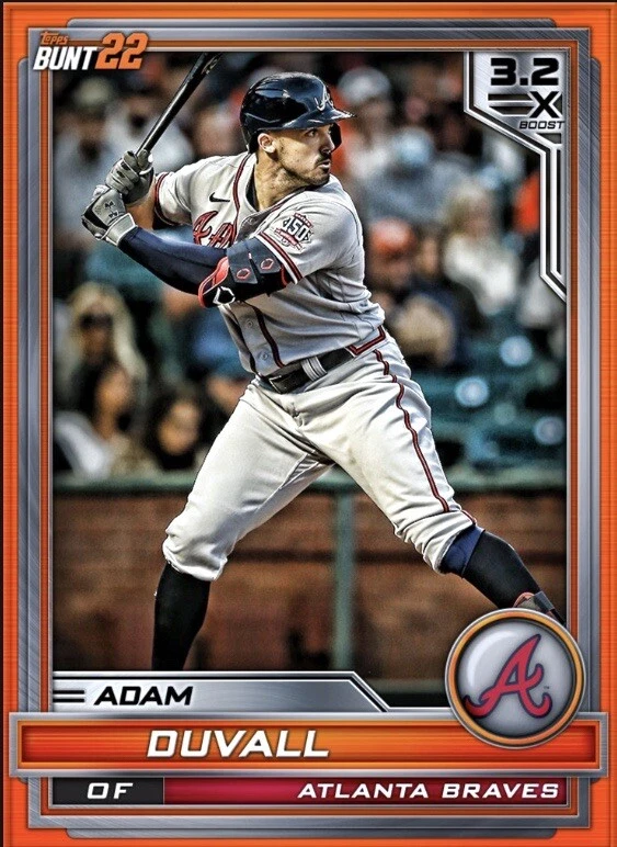 [DIGITAL CARD] Topps Bunt - Adam Duvall - 2022 Base - Tier 6 Orange 3.2x - Image 1 of 1