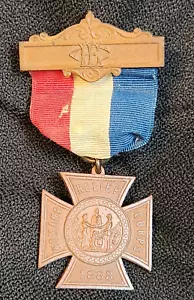 VINTAGE 1883 FRAUENHILFSKORPS ABZEICHEN MEDAILLE BÜRGERKRIEGSVETERANEN PATENTIERT - Bild 1 von 4