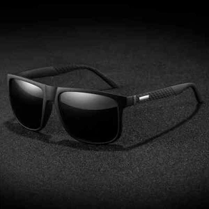 Gafas de sol polarizadas cuadradas retro retro de lujo para hombres mujeres moda conducción - Imagen 1 de 13
