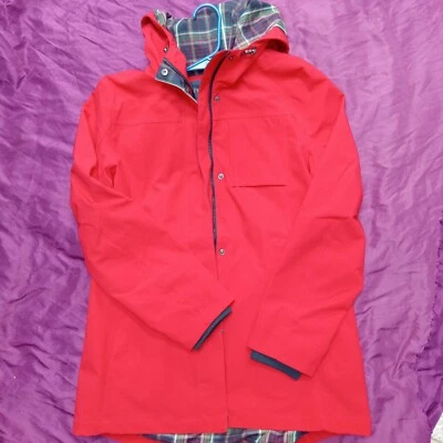 Pendleton Red Rain Jacket Women's Size M Wool Coat Lined Pockets Trench - Image 1 of 4