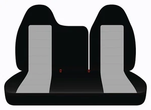 Front set car seat covers fits FORD F150 TRUCKS 97-98 40/60 top and solid bottom - Picture 1 of 7