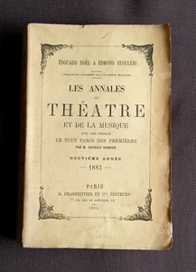Les annales du théâtre et de la musique 1883 - Imagen 1 de 1