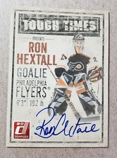 2010-11 Panini Donruss Tough Times Ron Hextall Auto /250 Philadelphia Flyers