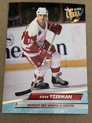 1992-93 FLEER ULTRA - STEVE YZERMAN RED WINGS #55 - Image 1 of 2
