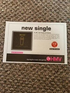 BEL6 WERBUNG 5X8 H.I.M : DAS BEGRÄBNIS DER HERZEN SINGLE - Bild 1 von 1