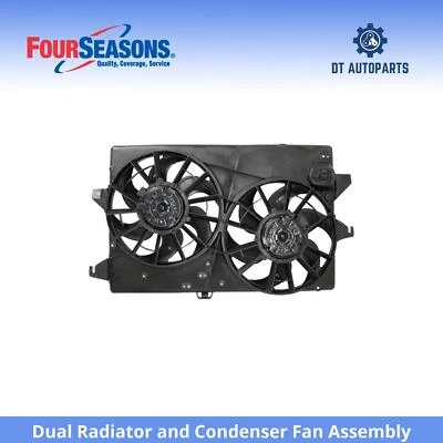 Conjunto de ventilador condensador y radiador doble Ford Mystique 1995-2000 4 estaciones Foto 1 de 4