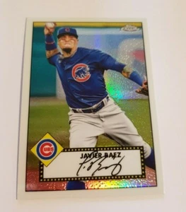 Topps 2021 Series 1 - 'Javier Baez - Chicago Cubs' - Chrome 1952 Redux Card - Bild 1 von 2