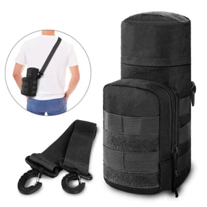 Tactical Water Bottle Bag Holder Molle Water Hydration Pouch with Shoulder Strap - Picture 1 of 10