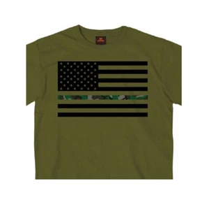 Thin Line Camo USA Flag T-Shirt - Picture 1 of 2