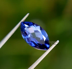 Marquise Cut 8 Ct Natural Blue Tanzanite CERTIFIED Loose Gemstone Best Offer - Picture 1 of 8