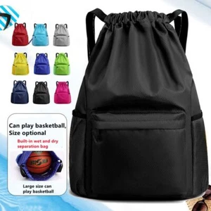 Portable Swimming Bag Dry Wet Drawstring Bag Splashing Prevention Fitness Bag - Picture 1 of 33