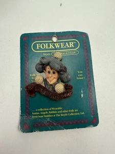 Folkwear Golfer Golf Lie Golf Pin Brooch The Boyds Collection Style #26409 1995 - Picture 1 of 3