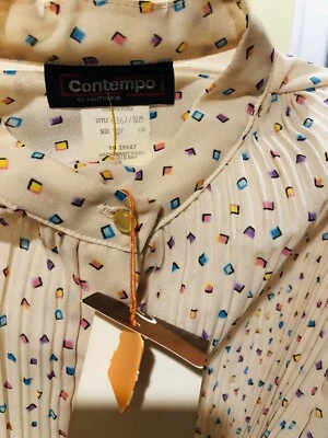 Vintage 80's Contempo Casuals Dress Brand New With Tags - Image 1 of 4