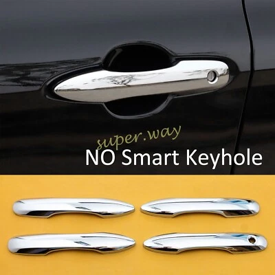 Tampa de maçaneta de carro cromada brilhante acabamento 4x para Toyota Corolla Cross Camry Venza - Imagem 1 de 4