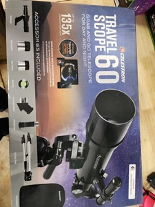Celestron Travel Scope 60 (60mm Refractor Telescope) #22002-DS - Picture 1 of 7