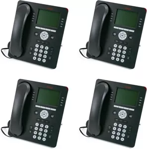 QTY 4 Avaya 9608G 700505424 Gigabit IP Phone Charcoal Grey New In Sealed Box QTY - Picture 1 of 6