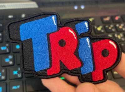Trip Premium Embroidered Patches Sew-On Iron-On Patches Weed Trippy Fun Patches - Image 1 of 3