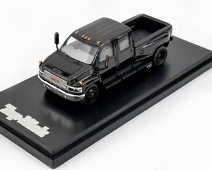 Modellino camion pickup muscolare AL GOC 1:64 nero Topkick pressofuso auto da collezione - Foto 1 di 3