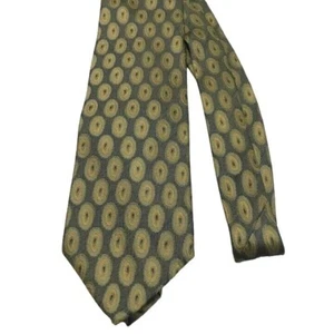 #1507 ECHO GREEN KHAKI SILK NECKTIE 56X4 - Picture 1 of 4
