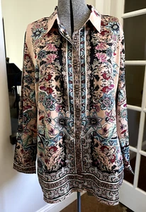 Chicho's Bluse Gr. 12/14 (2), Pfirsich mit Blume - Bild 1 von 11