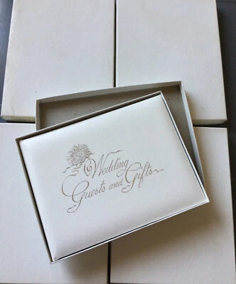 Álbum de libro de invitados y regalos de boda Gibson de colección CR caja original - Lote de 5 álbumes Foto 1 de 4