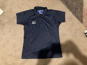 MIZUNO LADIES TAKESHITECH GOLF POLO SHIRT - NAVY - SIZE XL - Picture 1 of 2