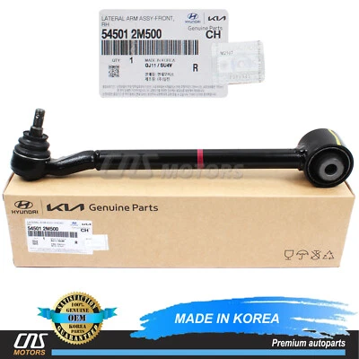 Control Arm Lower FRONT RIGHT GENUINE for 13-16 Hyundai Genesis Coupe 545012M500 - Image 1 of 4