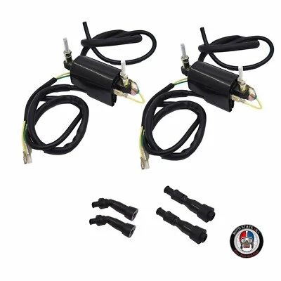 2x Ignition Coils W/ Cap For Suzuki Katana 600 750 1100 GSX600 GSX750 FT GSX1100 - Image 1 of 4
