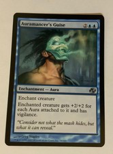 MTG - Magic The Gathering - 3x Auramancer’s Guise - “Lightly Played”