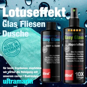 Duschwand Glasversiegelung 2-in-1 Set Nanoversiegelung + Reiniger Lotuseffekt - Bild 1 von 9