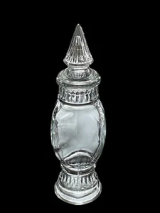 Vintage Wheaton Glass Apothecary Drug Store Bottle 9” Tall w/Cathedral Lid EUC - Picture 1 of 13