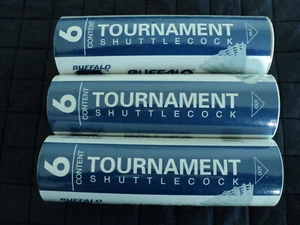 18 Buffalo Sports Tournament Shuttlecock. 3 Packs x 6. Sealed. FREE POSTAGE. - Picture 1 of 4