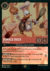 Disney Lorcana Shimmering Skies Lámina Fría Pato Donald - Pie Slinger #107/204 - Imagen 1 de 2