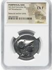 Beautiful Pamphylia Greek Tetradrachma Silver Ancient Coin Seleucid Anchor Ngc