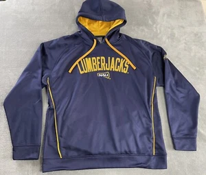 Northern Arizona Lumberjacks NAU Hoodie Blue Sewn Mens Large - Picture 1 of 13