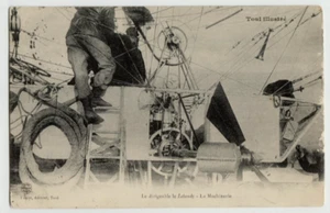 AVIACIÓN TEMPRANA - Aerostato francés Le Lebandi - Postal vintage - Imagen 1 de 2