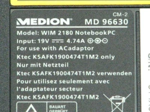 Case Down Medion MD96630 5100290315-26025 - Afbeelding 1 van 1