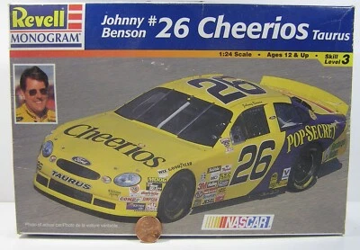 Revell Plastic Model Kit Monogram Johnny Benson 26 Cheerios Taurus 85-2553  1998 - Image 1 of 4