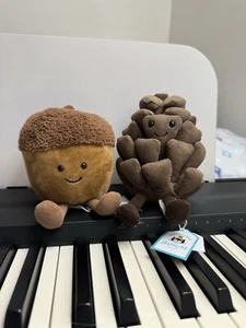 100% Authentic Jellycat AMUSEABLE ACORN & PINECONE Extremely Rare & Brand New! - Picture 1 of 5