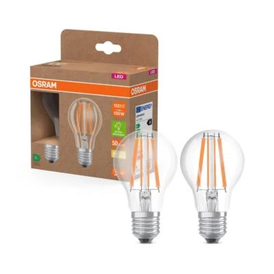 2er OSRAM E27 LED Lampe Classic Filament 7,2W wie 100W warmweißes Licht 2700K - Bild 1 von 4