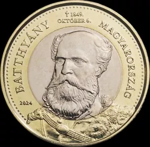 Ungarn 200 Forint 2024 Stempelglanz Batthyány Gedenkmünze Batthyany Bi-Metallic - Bild 1 von 2