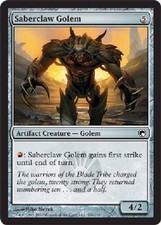 SABERCLAW GOLEM FOIL Scars of Mirrodin MTG Magic the Gathering Cards DJMagic