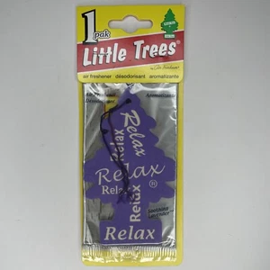 Little Tree Relax Lavender Hanging Car Air Freshener Discontinued Scent 2006 - Picture 1 of 5