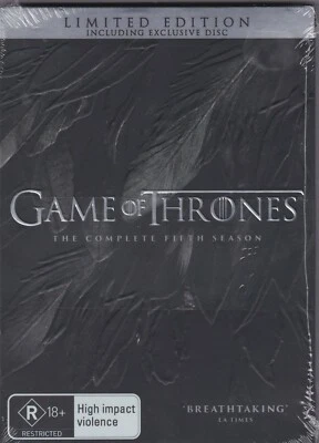 Game Of Thrones - The Complete Fifth Season - DVD (Brand New Sealed) R4 PAL - Image 1 of 2