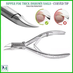 Curved Toenail Clipper for Ingrown Thick Nails Wide Jaw Toe Nail Cutter Nipper - Picture 1 of 7