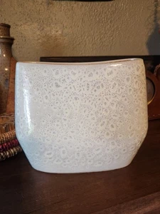 Russel Wright Bauer Figured White #1A Pillow Vase Mid Century Art Pottery - Picture 1 of 14