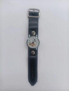 Vintage Disney Bradley Mickey Mouse Fat Boy Uhr funktioniert nicht ohne Windkrone - Bild 1 von 4