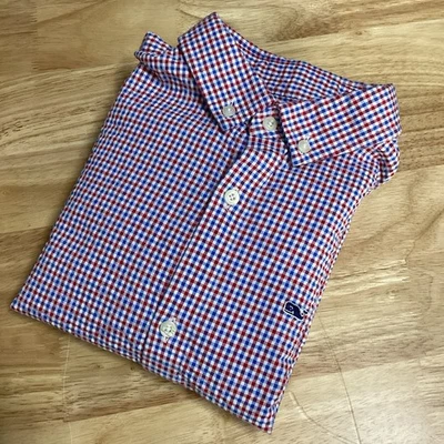 Chicos Vineyard Vines Botón Cuadros Guinga Manga Larga - Mediano (12-14) Foto 1 de 4